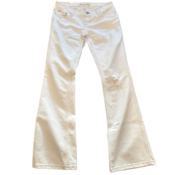 Y2K White American Eagle ULTRA Low Rise Jeans - Picture 1 of 6